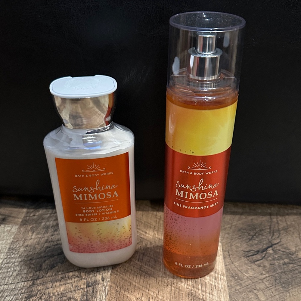 Bath & Body Works Sunshine Mimosa Lotion & Mist Duo